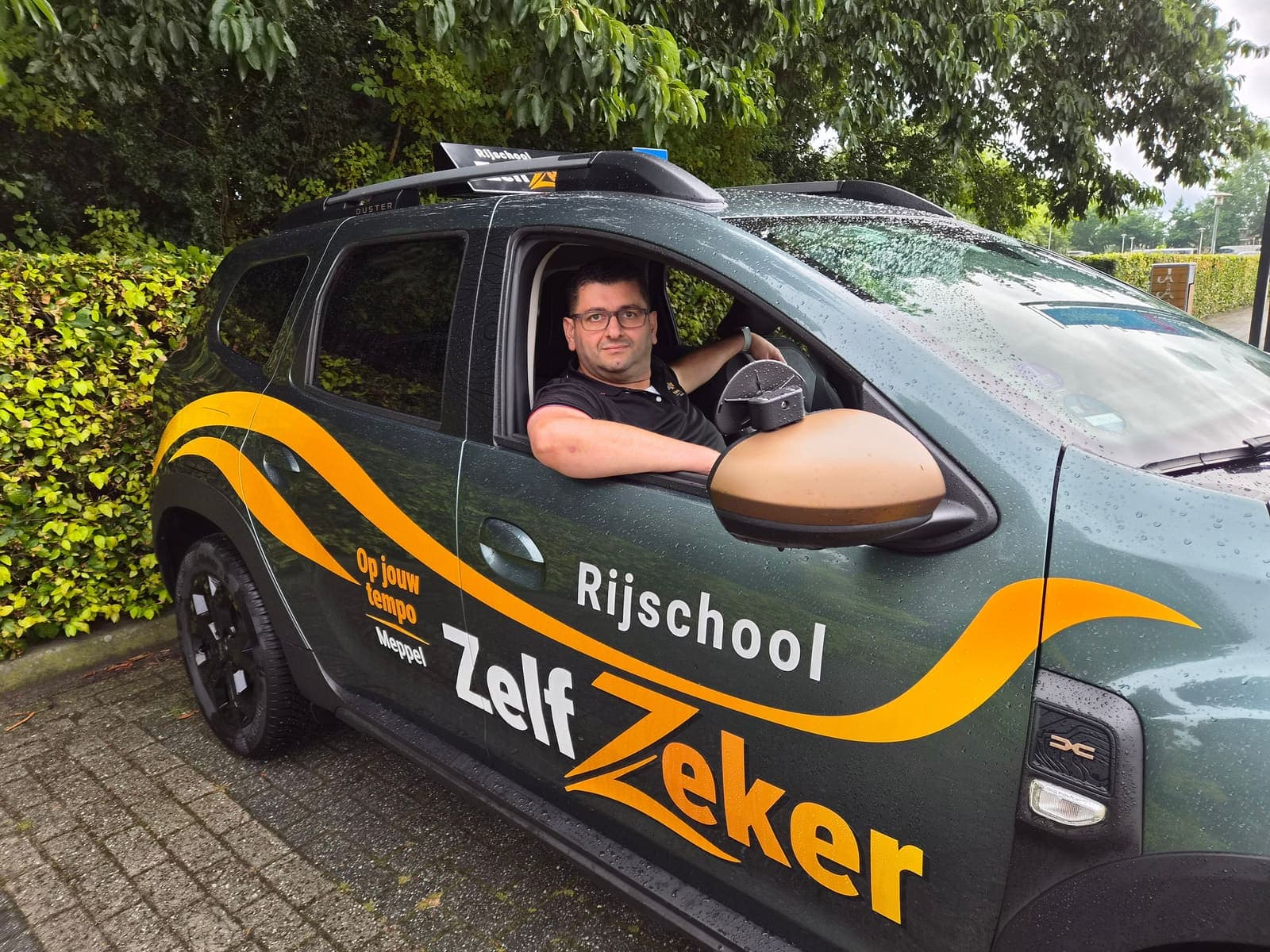 Rani achter het stuur